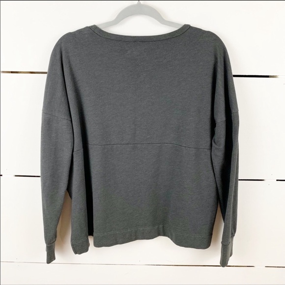 MADEWELL Crewneck Pullover Sweatshirt Split Hem - Picture 3 of 5